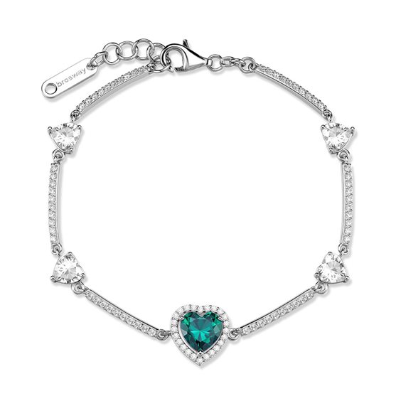 Pulsera Brosway Mujer FANCY LIFE GREEN in Plata Cubic Zirconia FLG145 - FLG145
